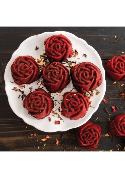 Nordicware 6 Lı Mini Gül Kek Kalıbı Altın