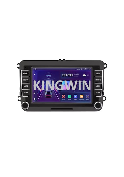 7 İnç Volkswagen Skoda Uyumlu 2gb Ram 32gb Hafıza Android Carplay Multimedya Arka Kamera  7"