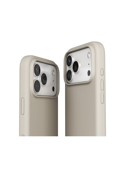 Vonmahlen Apple iPhone Uyumlu 17 Pro Yumuşak Silikon Kılıf Krem
