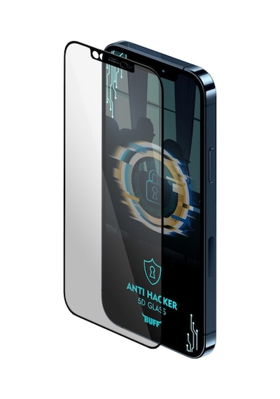 Buff Apple Uyumlu   iPhone 12/12 Pro 5D Glass Anti Hacker Ekran Koruyucu