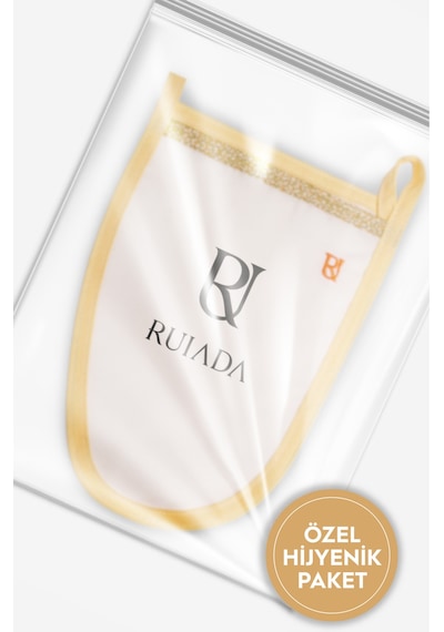 +50 Factor Sarı İnce Banyo Duş Kesesi Peeling Eldiveni %100 Floş İpek Premium Kadın Ve Erkekler
