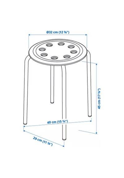 Ikea Marıus Mutfak Sandalyesi Tabure Translators 224696483 Beyaz