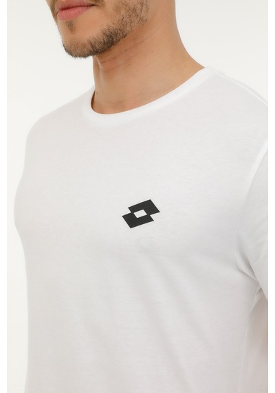 Lotto M-Bsc Sokrates T-Sh 3Fx Beyaz Erkek Kısa Kol T-Shirt