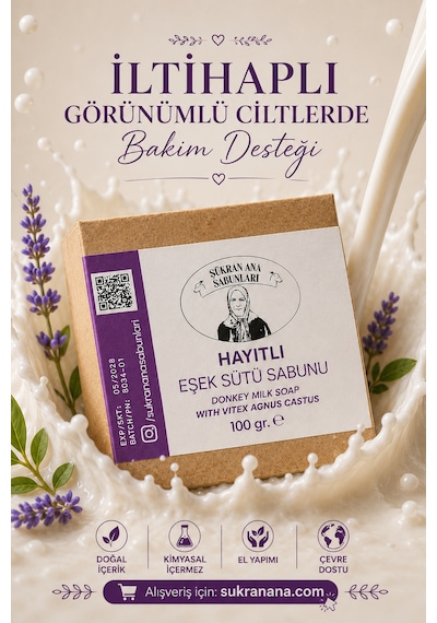 Hayıt Bitki Özlü Zeytin Yağlı Eşek Sütü Sabunu 100 Gr