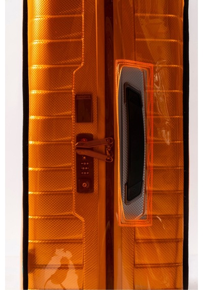 Trink Çanta Şeffaf Valiz Ve Bavul Kılıfı Neon Renk Pvc Neon Turuncu