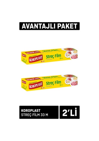 Koroplast Streç Film 33 Metre 2 Adet - 6 Adet Tarı