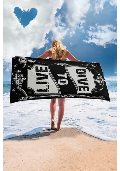 Live To Dive Towel