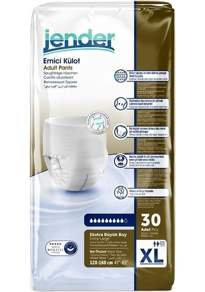 5,5 Damla Emici Külot Ekstra Büyük Boy Xlarge 30 Adet XL