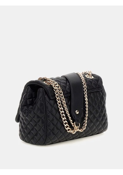Guess Eco Rianee Kapitone Mini Kadın Çapraz Çanta Hweqg954121 Siyah