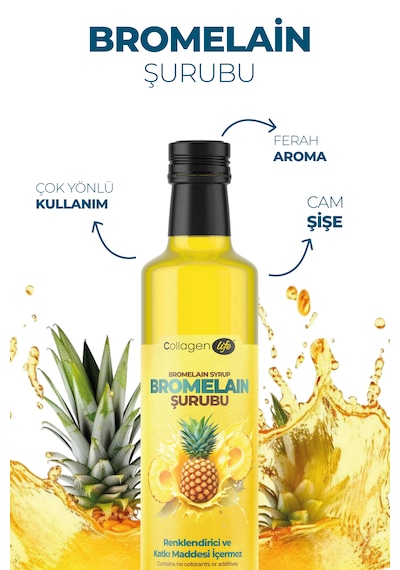 Collagen Life Bromelain Ananas İçeren Detox Şurubu 2'li