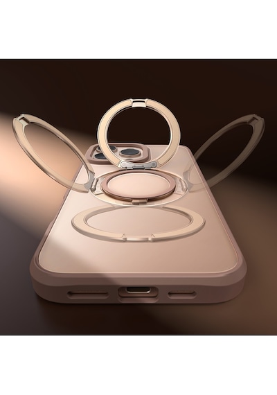 Mcdodo Pc-4934 Apple Uyumlu iPhone 16 Pro Halka Standlı Magsafe Titanyum Kapak Seç