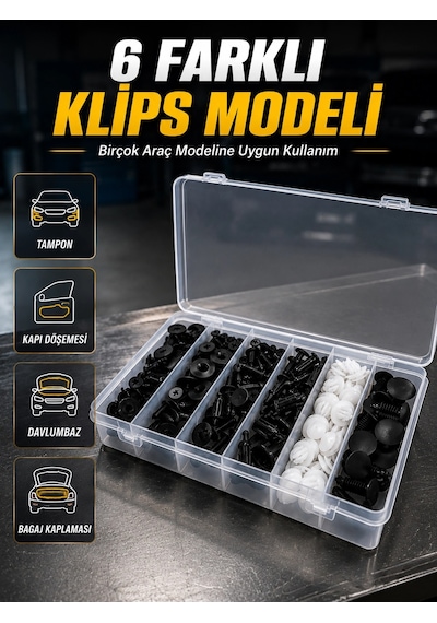 Zenvia Otomotiv Plastik Klips Seti Kaporta, Çamurluk, Davlumbaz Ve İç Trim Klipsleri Znv2026