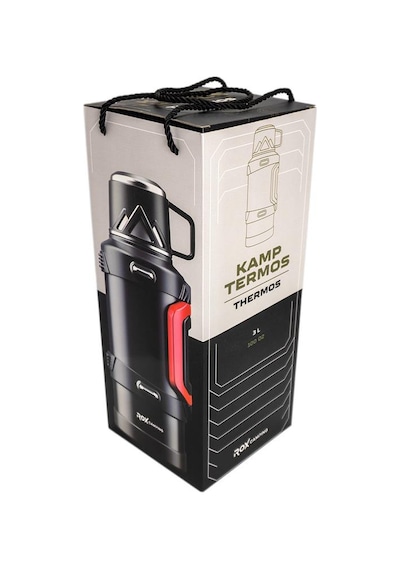 Rox Camping 3000 Kamp Termos 3.0 Lt Siyah