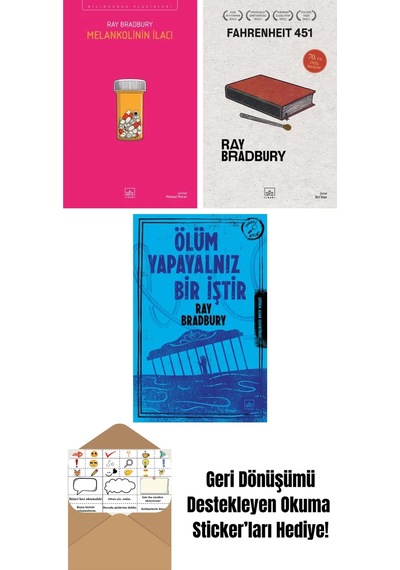 Melankolinin İlacı + Fahrenheit 451 70. Yıl Özel Baskısı + Ölüm Yapayalnız Bir İştir
