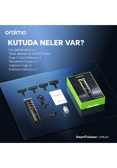 Oraimo Otr-210 Trimmer Saç Ve Sakal Kesme Makinesi Speed Black