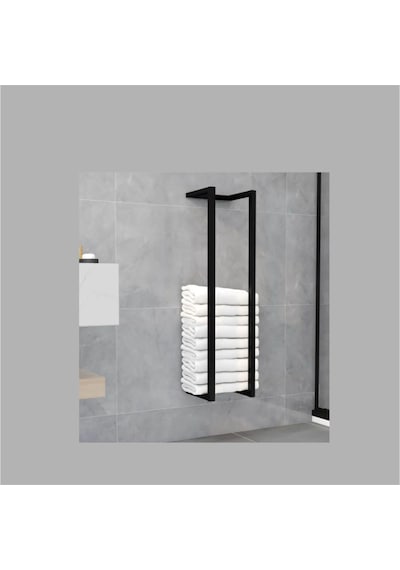 lyla concept Tulipa-duvara Monte Depolu Metal Siyah Havluluk Siyah