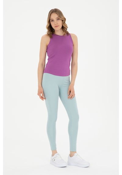 U.S. Polo Assn. Kadın Su Yeşili Yüksek Bel Spor Tayt 50284055-VR048