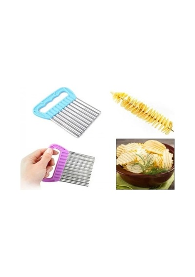 Chips Chopper Şekilli Sebze Ve Meyve Dilimleyici 5468 Çok Renkli