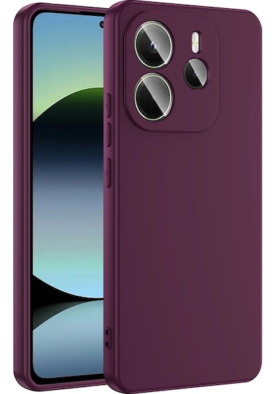 Xiaomi Redmi Note 14 4g Kılıf Zore Mara Lansman Kapak Koyu Mor