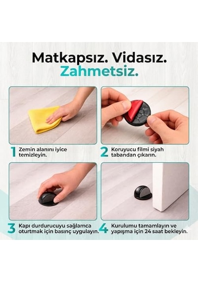Adet Doğal Ahşap Nazar Boncuklu Kapı Stoperi