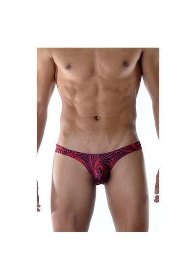 Terry Pau Don Moris Desenli Erkek Slip (Dm021806) Kırmızı - Siyah