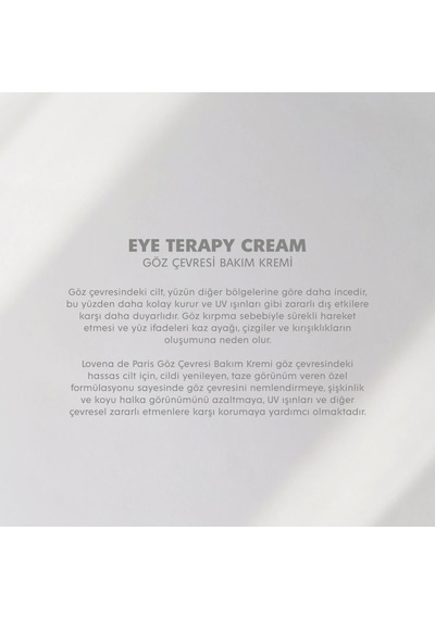 Lovena De Paris Eye Terapy Göz Çevresi Bakım Kremi 30 ML