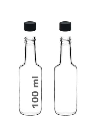 100 Ml Şeffaf Standart Sosluk 100 Cc Sızdırmaz Kapaklı Cam Şişe 2 0