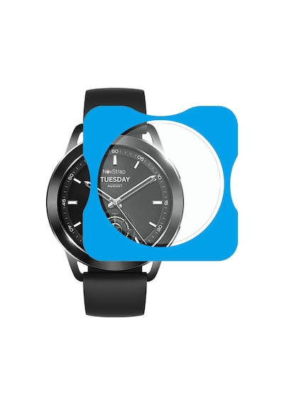 Novstrap Xiaomi Watch S3 İle Uyumlu Ekran Koruyucu 9h Sert Temperli Cam Kolay Uygulama Aparatlı