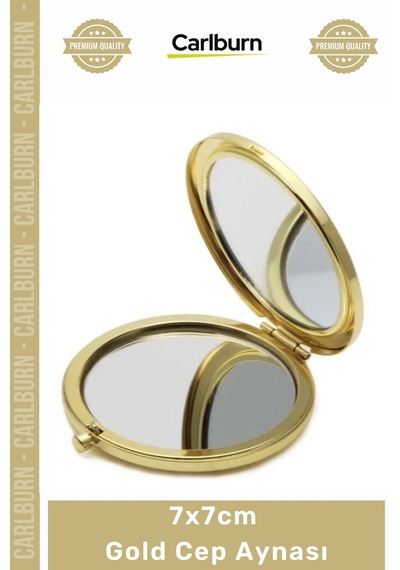 Cepaynası Promosyon Çelik Metal Hediyelik 7x7cm Sticker Uyumlu Kına Düğün Nikah Hediyesi Gold Cep A