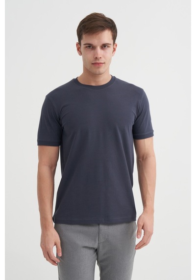 Cazador Erkek Antrasit Bisiklet Yaka T-shirt 46200 Antrasit