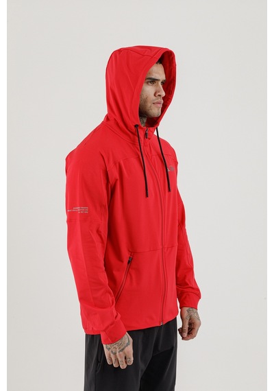 Airlife Sportswear Tam Boy Fermuarlı Erkek Kapüşonlu Eşofman Takımı Kırmızı Red