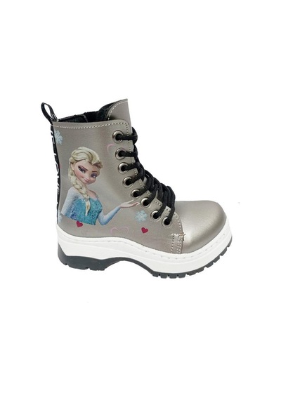 Fix Kids 9603 Deri Fashion Kız Çocuk Bot Platin
