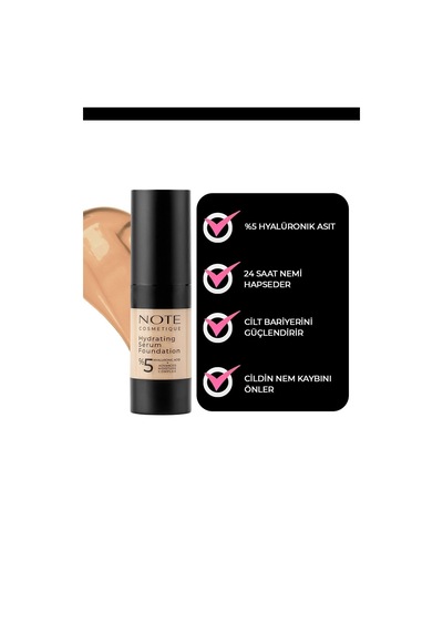 Hydrating Serum Spf 50 Nemlendirici Etkili Hyaluronik Asitli Serum Fondöten - 02
