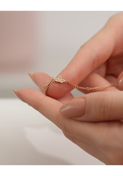 Debora Jewelry 14 Ayar Altın Lotus Bileklik