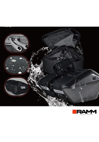 Bmw Motorrad R1250gs / Adv - R1300gs / Adv Sağ Ve Sol Yan Çantaları - 2 Adet 15 Lt - Gri Siyah