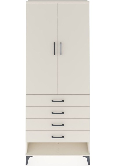 Arges Dolap 2 Raflı 4 Çekmeceli Tek Askılı 88x30x221 Aytaşı-aytaşı Aytası