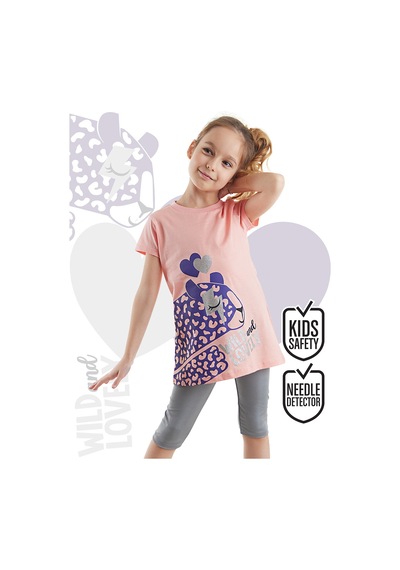 Denokids Mshb&g Leopar Kız Tunik Tayt Takım Çok Renkli