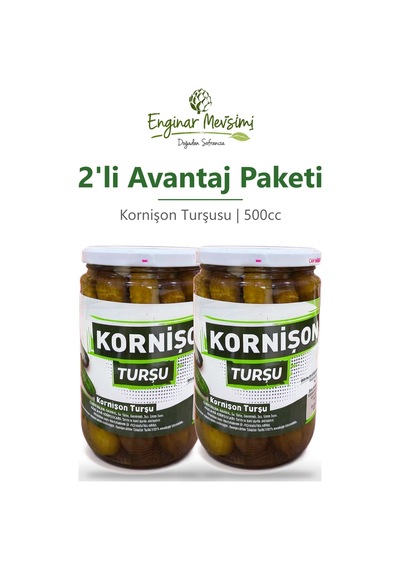 Kornişon Turşusu 500cc 2'li Avantaj Paketi