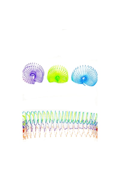Çiçek Şekilli Neon Turuncu Stres Yayı Oyuncak Stres Yayı - 3 Cm Çapında - 1 Adet