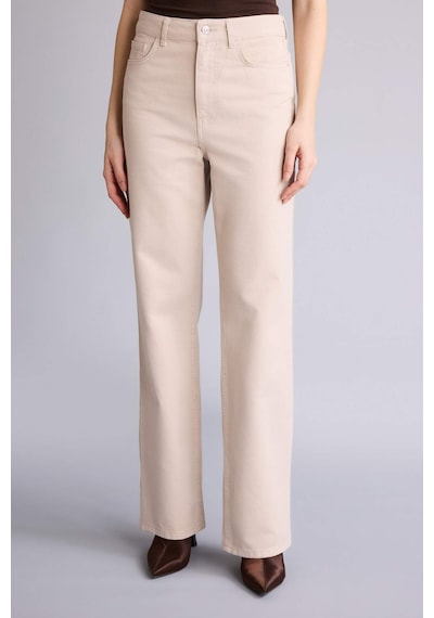 Defacto Straıght Fıt Normal Bel Gabardin Pantolon H0092ax26spbg738 Bej-bg738