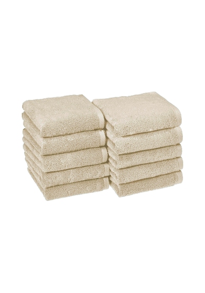 10 Lu El Yüz Otel Havlusu 50x85 Cm Renkli 16/1 Avs 200 Gr Kahve