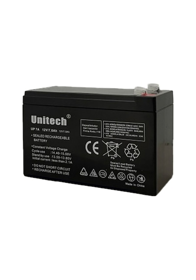 Unıtech 12V-7Ah Kuru Akü