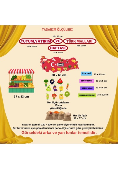 Tutum Yatırım Ve Yerli Malları Haftası Pano Süsü