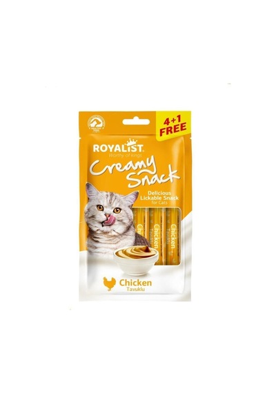 Royalist Creamy Snack 75 Gr Kedi Ödül Maması 5'li Set
