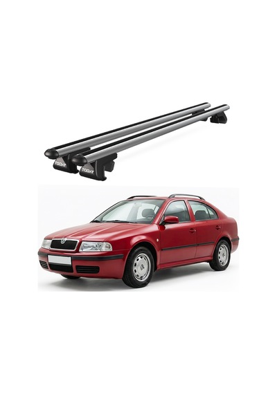 Venüs Skoda Octavia V 1998-2004 Uyumlu Gri Ara Atkı Port Bagaj Tavan Barı