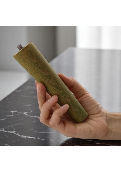 Ahşap Ayak 15 Cm Orman Yeşili M8 Civatalı Bağlantı Aparatlı Dolap Mobilya Koltuk Kanepe Destek Ayağı Ayakları Orman Yeşili