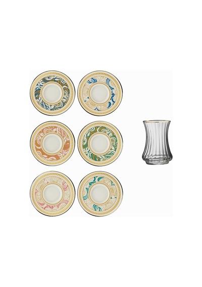 1453 Şal Optik 12 Parça Altı Kişilik Çay Seti 110 Ml Genel