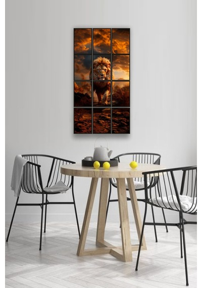 12 Parça Sarı Aslan Çerçeve Görünümlü Mdf Tablo Duvar Süsü Hediyelik Eşya 45cm X 85cm Renkli - 602504361 Renkli 12 Parça Sarı Aslan Çerçeve Görünümlü Mdf Tablo Duvar Süsü Hediyelik Eşya 45cm X 85cm Renkli - 602504361 Renkli