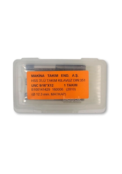 Mte Unc 9/16 X 12 Diş El Kılavuzu 3 Lü Hss Dın 351