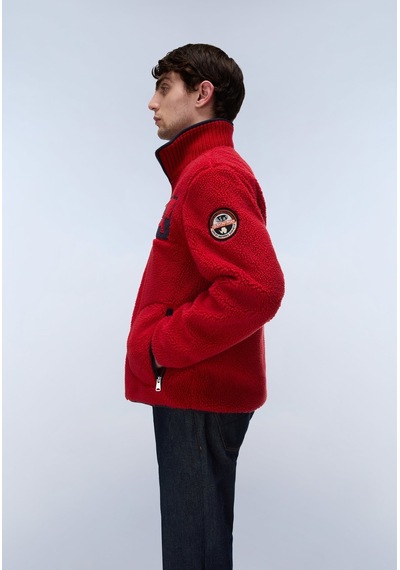 Napapijri T-archive Fleece Hz Erkek Polar-33984 Kırmızı